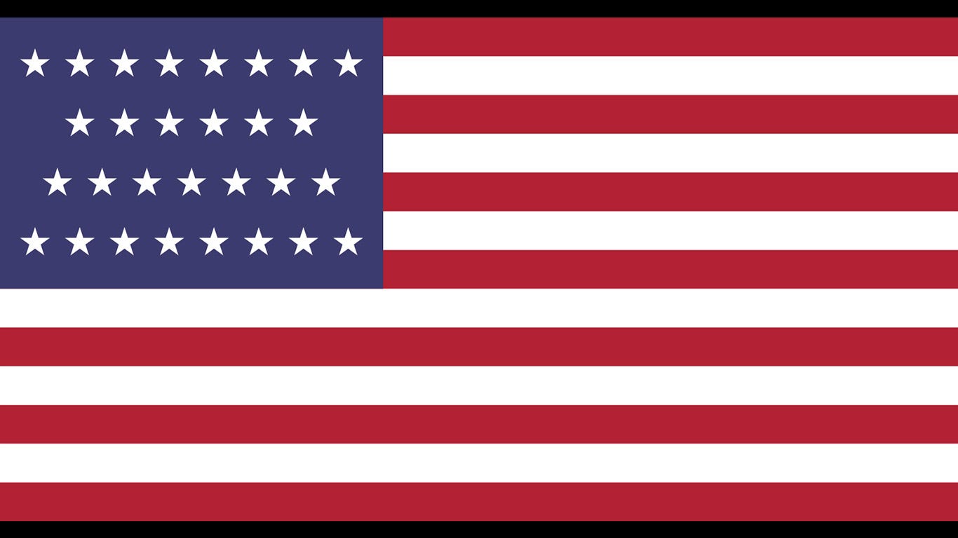 all flags with stars